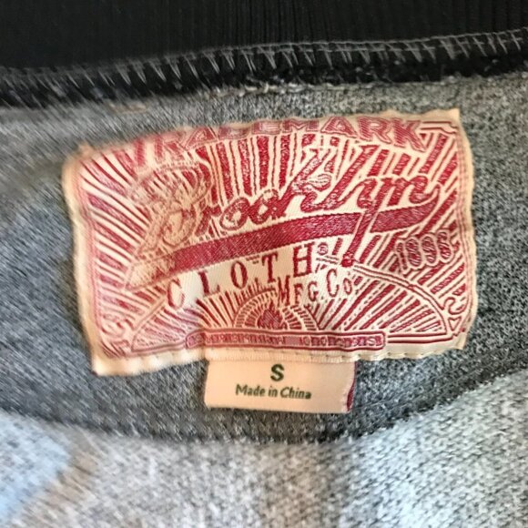 Brooklyn Cloth Mfg Co Trademark Varsity Jacket Women's Sz Small Snap Front Gray - Picture 7 of 7